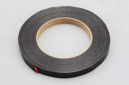 Yokomo YT-2BK - Strapping Tape/Black (W 12mm x L 50mm)