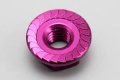 alt="Yokomo ZC-N4FPA M4 Aluminum Flange Serration Nut Purple" title="Yokomo ZC-N4FPA M4 Aluminum Flange Serration Nut Purple"