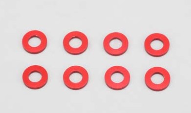 Yokomo ZCR-A3610 - 3x6x1mm Collar/8pcs/Red