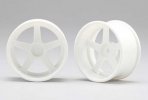 Yokomo RP-6113W8 - RP Drift Wheel 5 Spoke 01 Offset 8 mm White