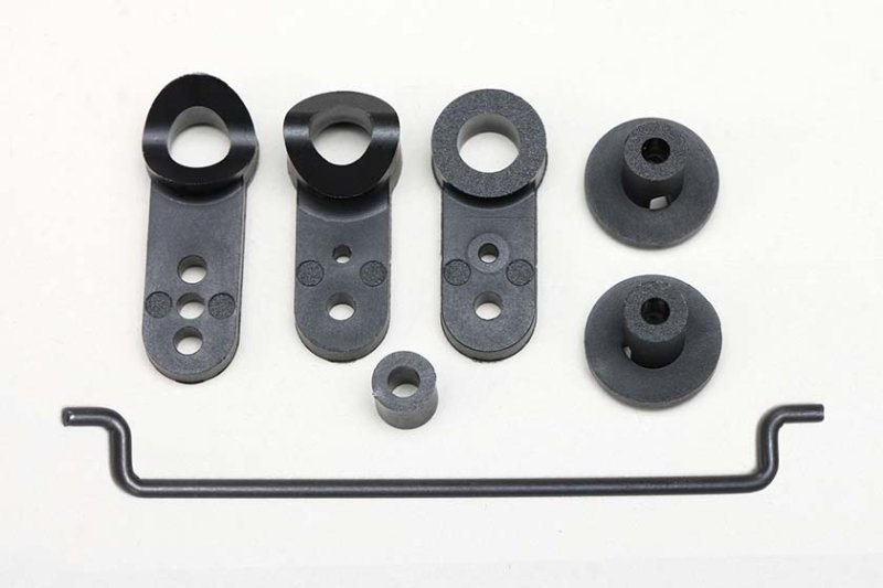 Yokomo YZ-202B Servo Saver/Wing Mount (Black) for Works\\\'91 TeamSpec