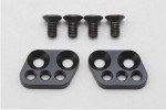 Yokomo TS-2130 - Team SUZUKI Aluminum low mount plate for DRIFT PACKAGE/D-MAX (Black)