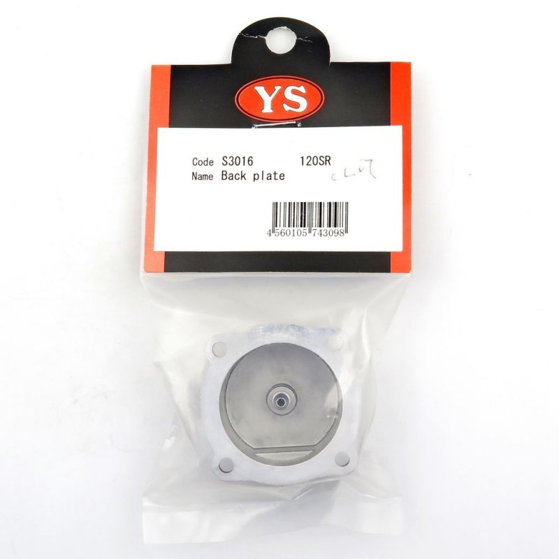 YS ENGINE BACK PLATE 120SR #S3016