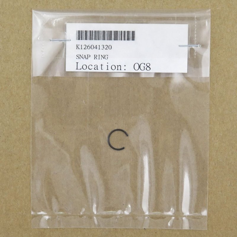 ZENOAH PISTON WRIST PIN SNAP RING G200,G230,G231,G240,G260,G270,G290 #126041320 (W/O PACKING)
